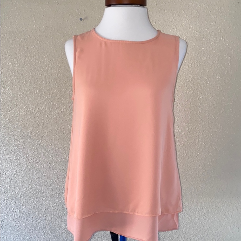 NWT Anne Klein Peach Sleeveless Women's Top Size XS